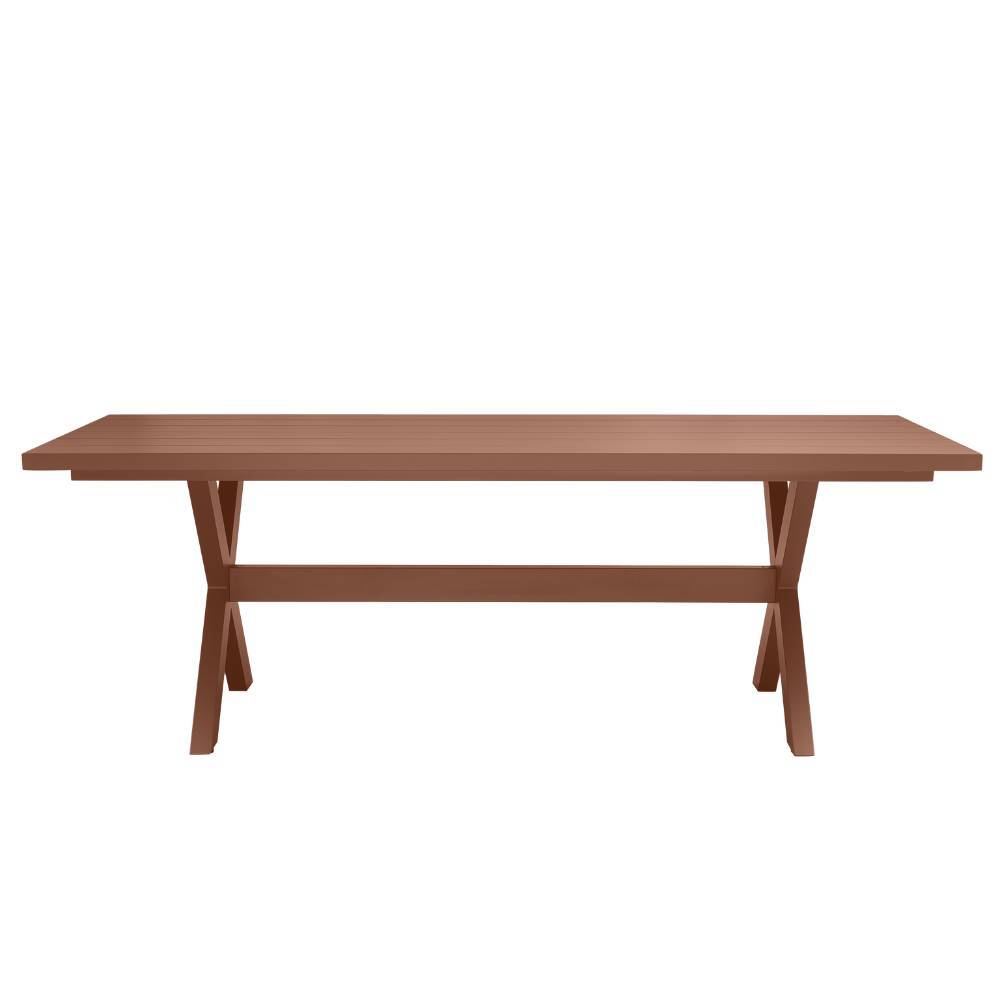 Aluminium Gartentisch in Terracotta - Jesperra