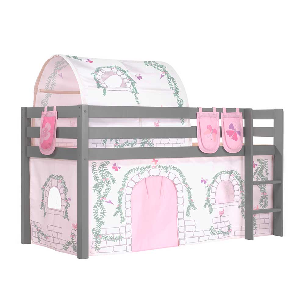 Kinderzimmer Spielbett Hochbett mit Tunnel - Crabina