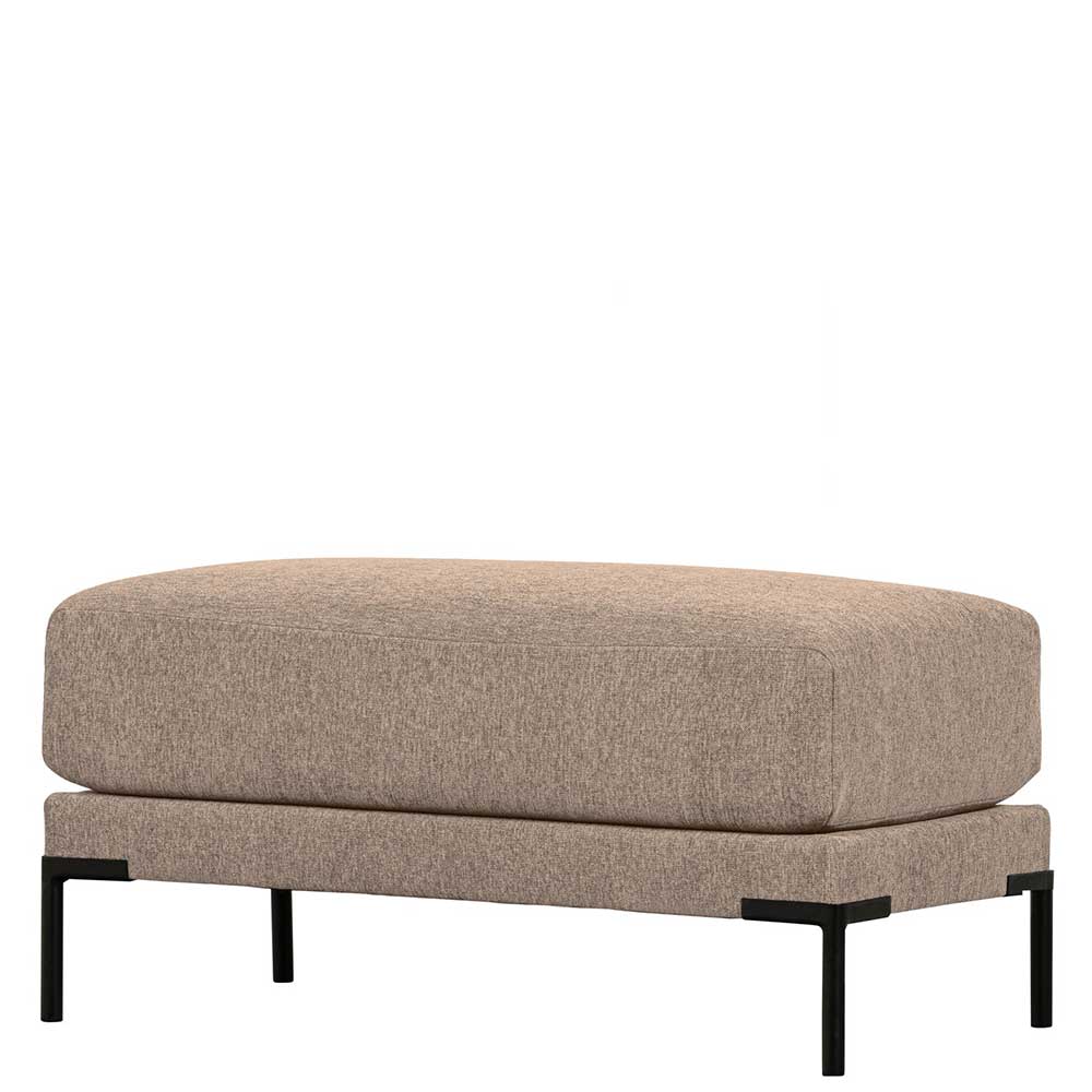 Chenille Hocker in Schlammfarben - Alamo