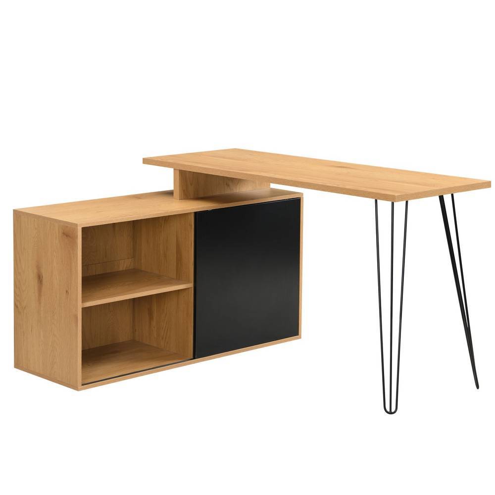 Home Office Schreibtisch mit Seitenregal - Fane