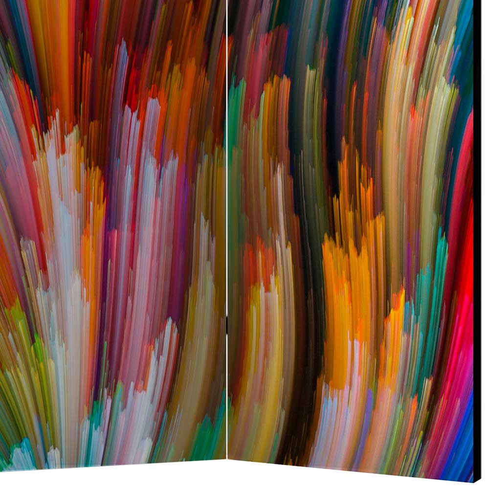 Farbenfrohe Trennwand 135 cm breit - flexibel nutzbar - Trasmina