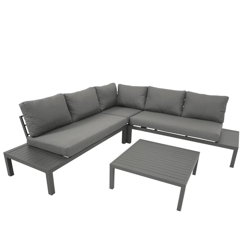 Outdoor Lounge Ecksofa mit Tisch - Stramo (vierteilig)