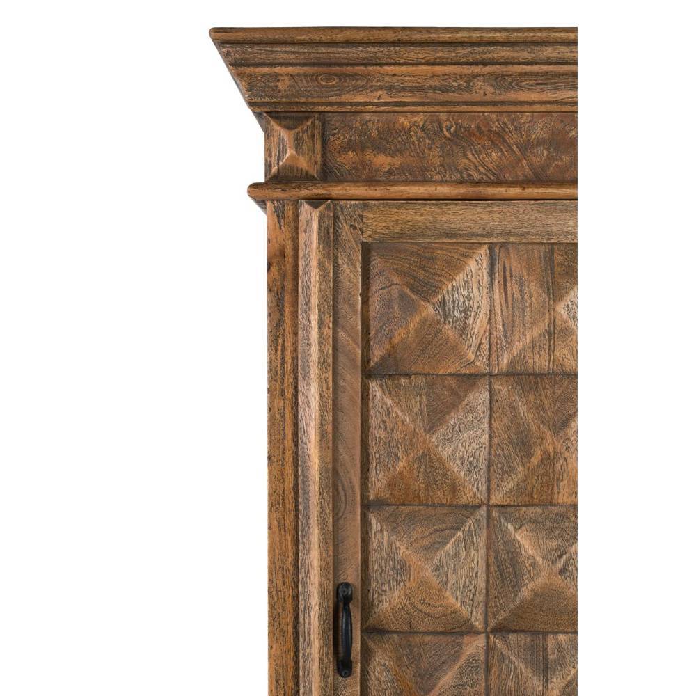 Hoher Barschrank aus Mangoholz - Montesa