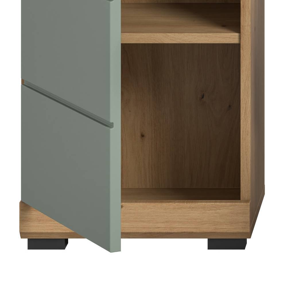 Bad-Hochschrank in Salbeigrün - Tamdato