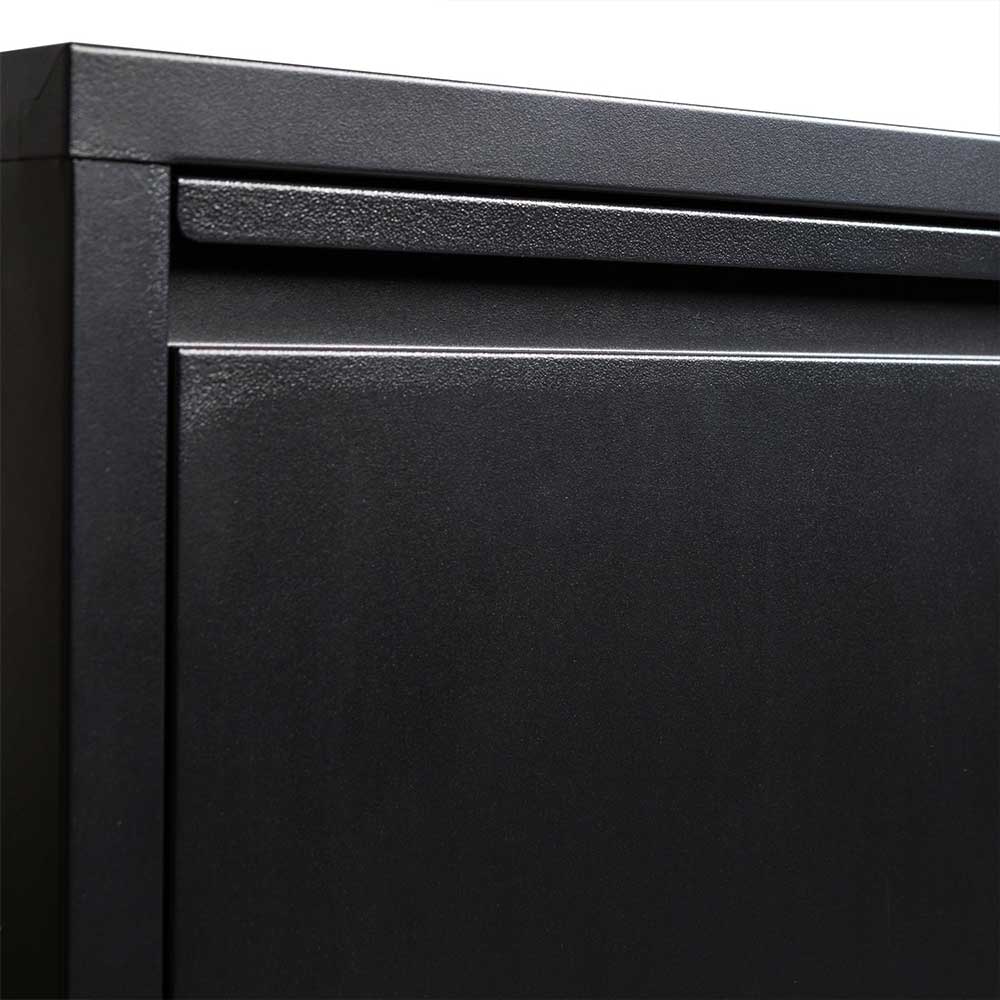 3-Klappen-Schuhschrank in Schwarz - Matic