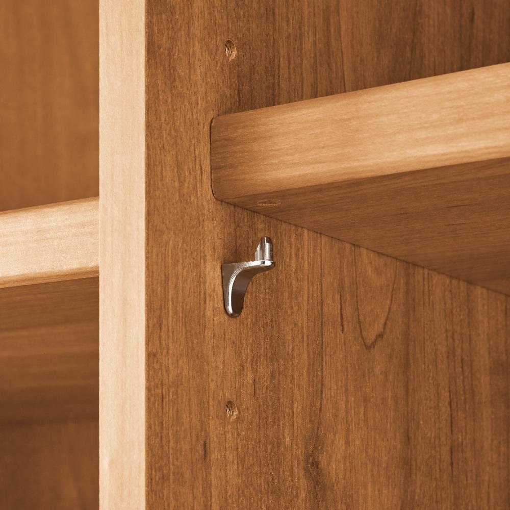Teilmassiver Kleiderschrank in Erle Natur - Angelina