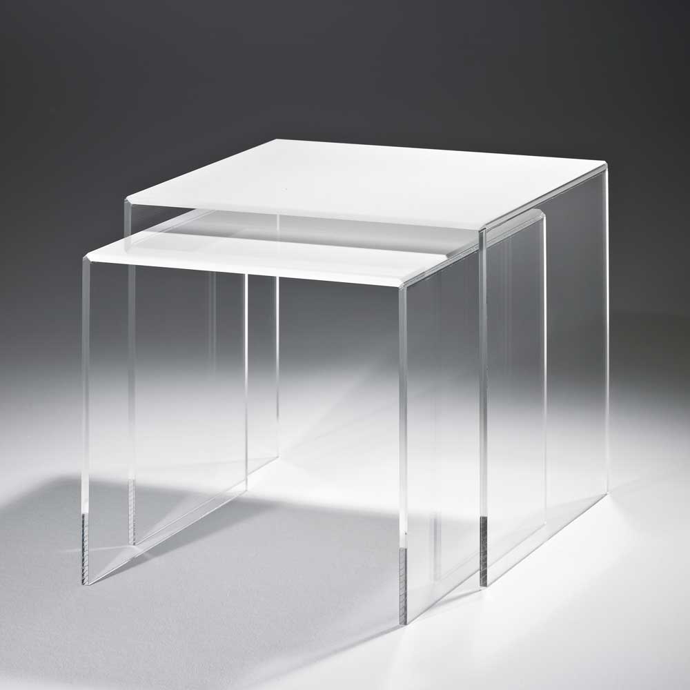 Design Zweisatztisch aus Acryl - Magister (zweiteilig)