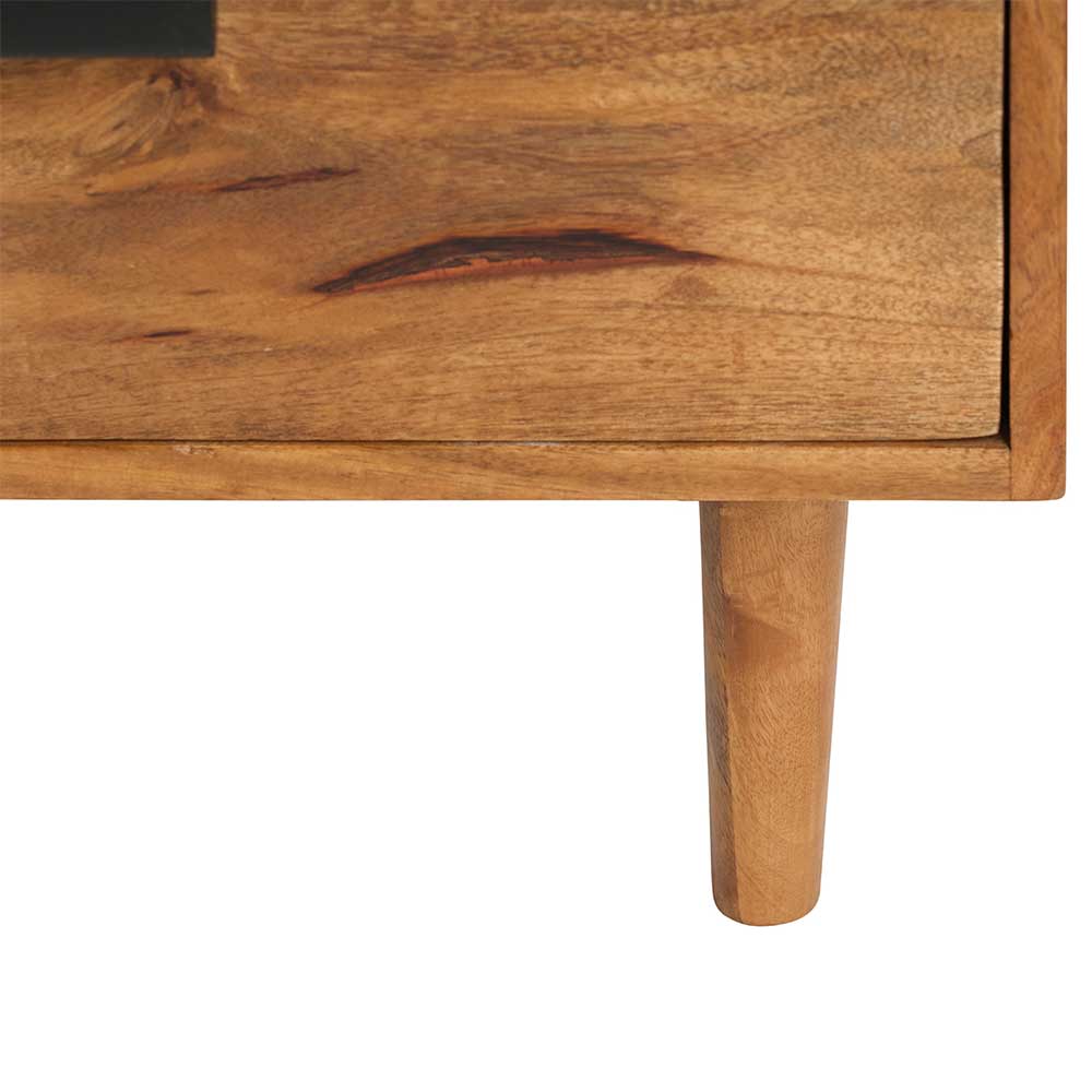 55x165x40 Regal aus Holz in Cognac Braun - Odrato