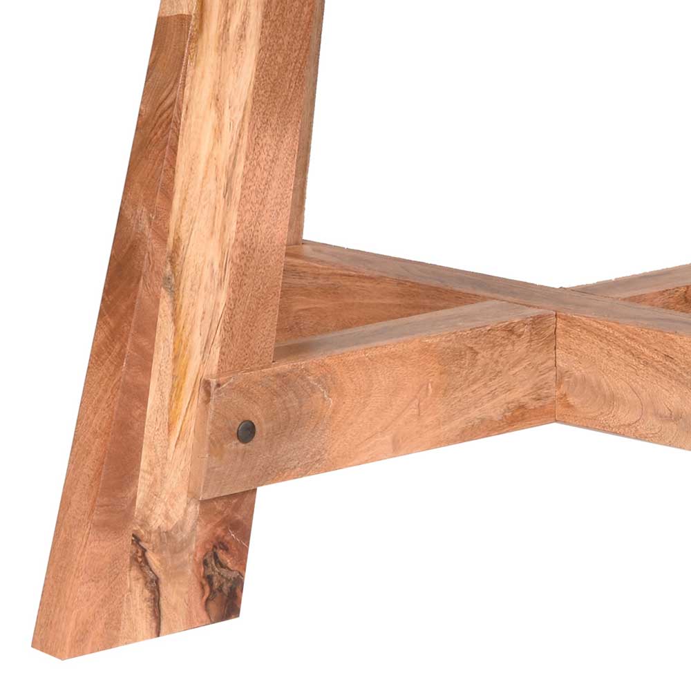 Rustikaler Esstisch aus Holz Mango - Hugadano