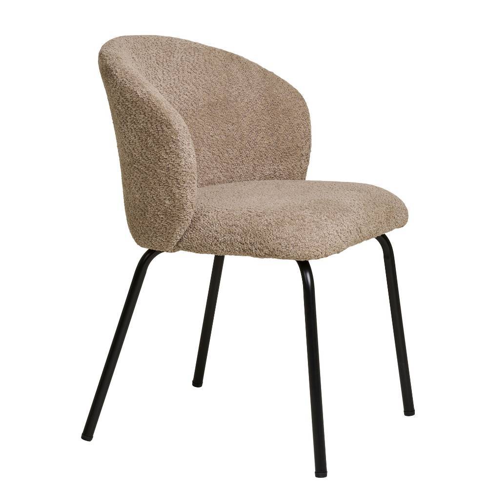 Boucle Polsterstühle in Beige - Runicava (2er Set)