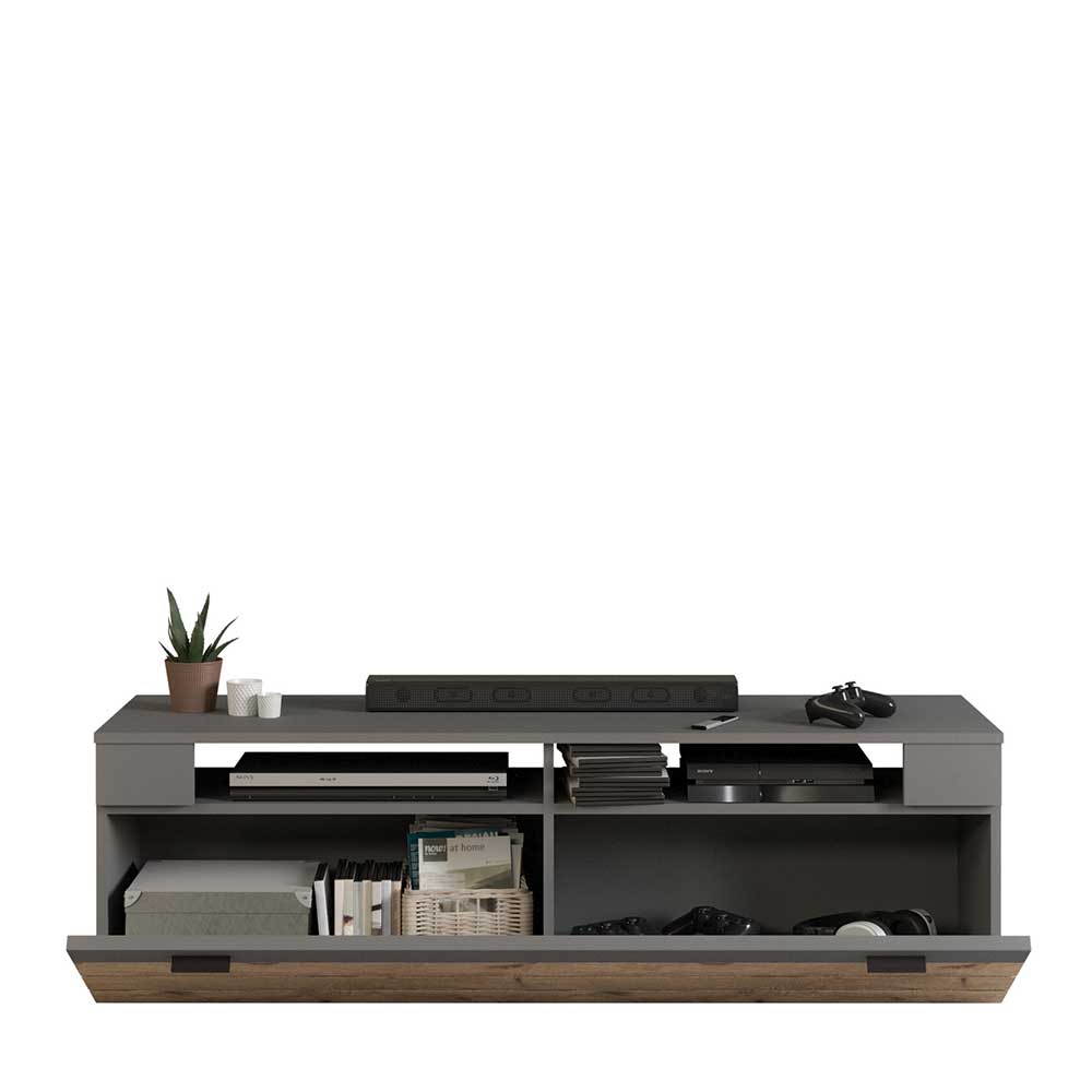 Designer Wohnwand Möbel 320 cm breit - Scarlett (dreiteilig)