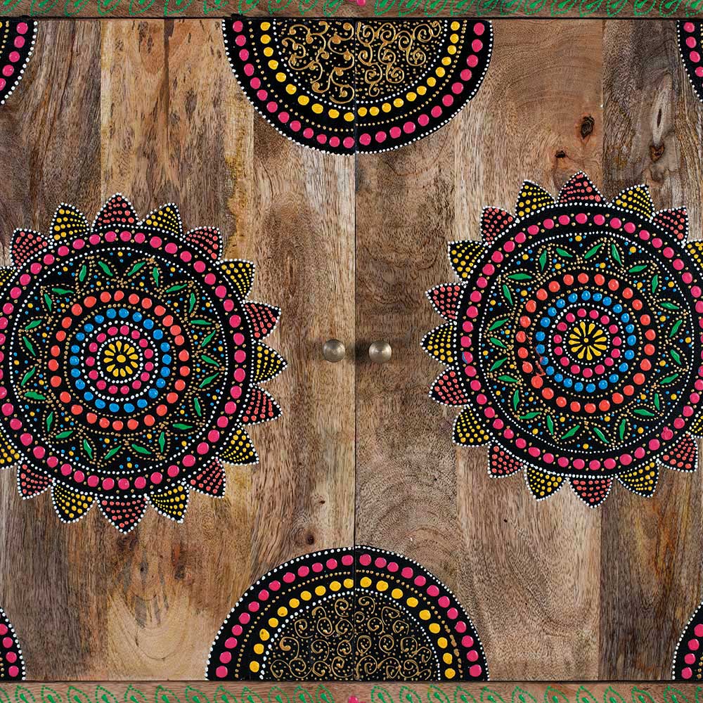 Ethno Style Highboard handbemalt - Azua