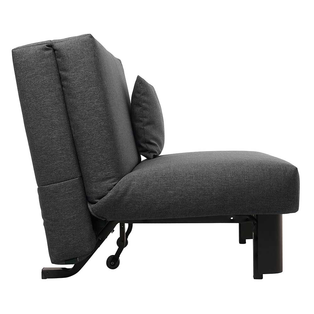 Schlafsofa ohne Armlehnen in Dunkelgrau - Jandusc