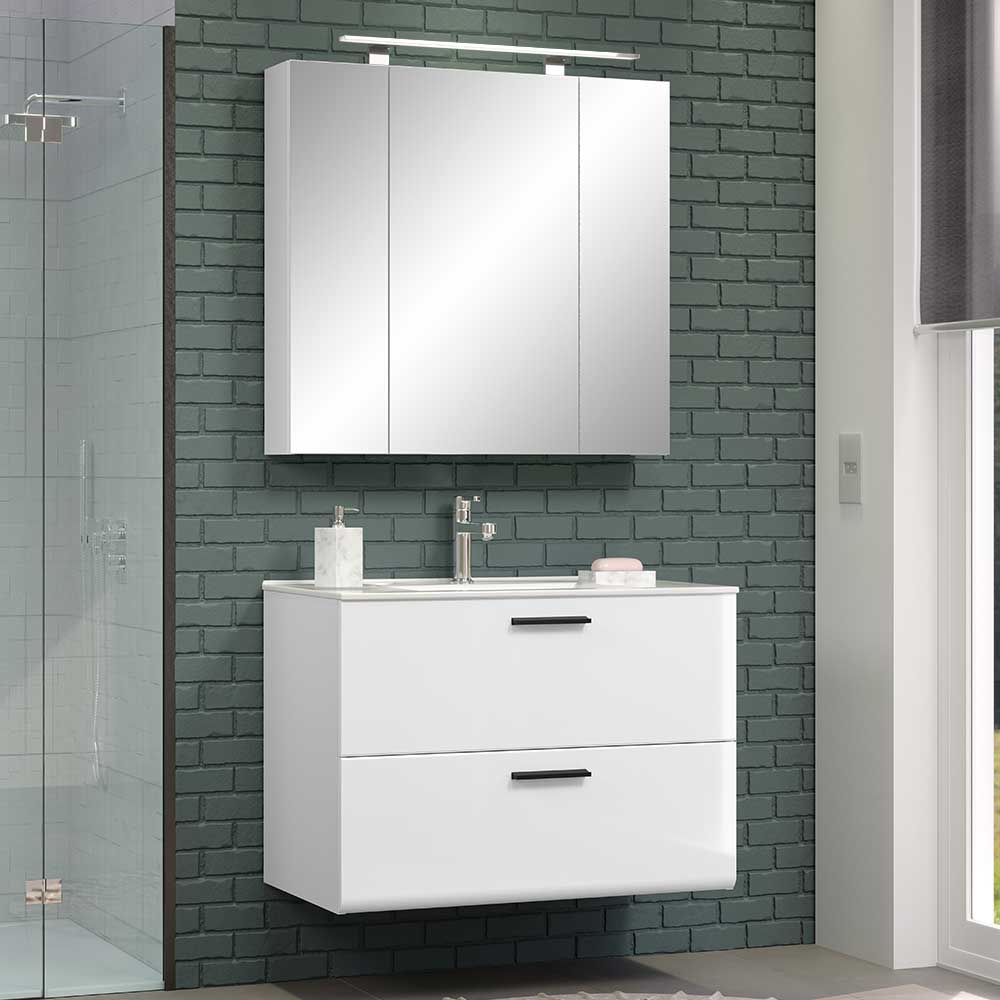Waschkonsole und Spiegelschrank fürs Bad - Inngro (zweiteilig)