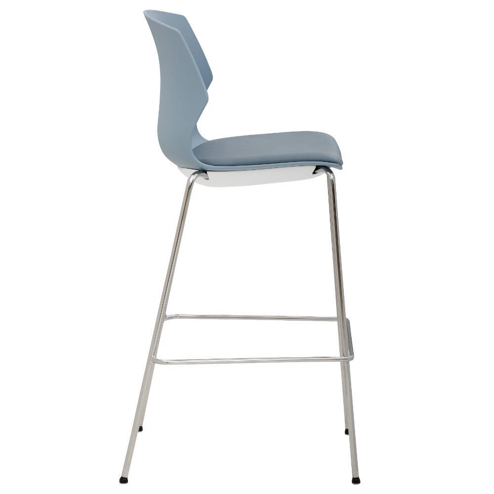 Barstühle in Blaugrau und Taubenblau - Maddy (2er Set)