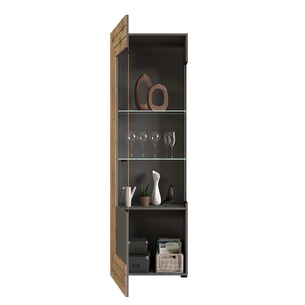 Designer Wohnwand Möbel 320 cm breit - Scarlett (dreiteilig)