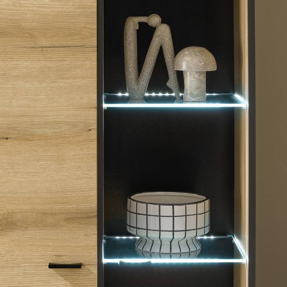 Vitrine in Eiche Optik - Addara