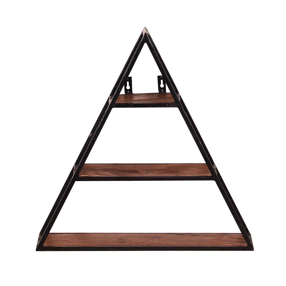 50x50x13 Dreieck Wandregal mit drei Böden - Mendoza