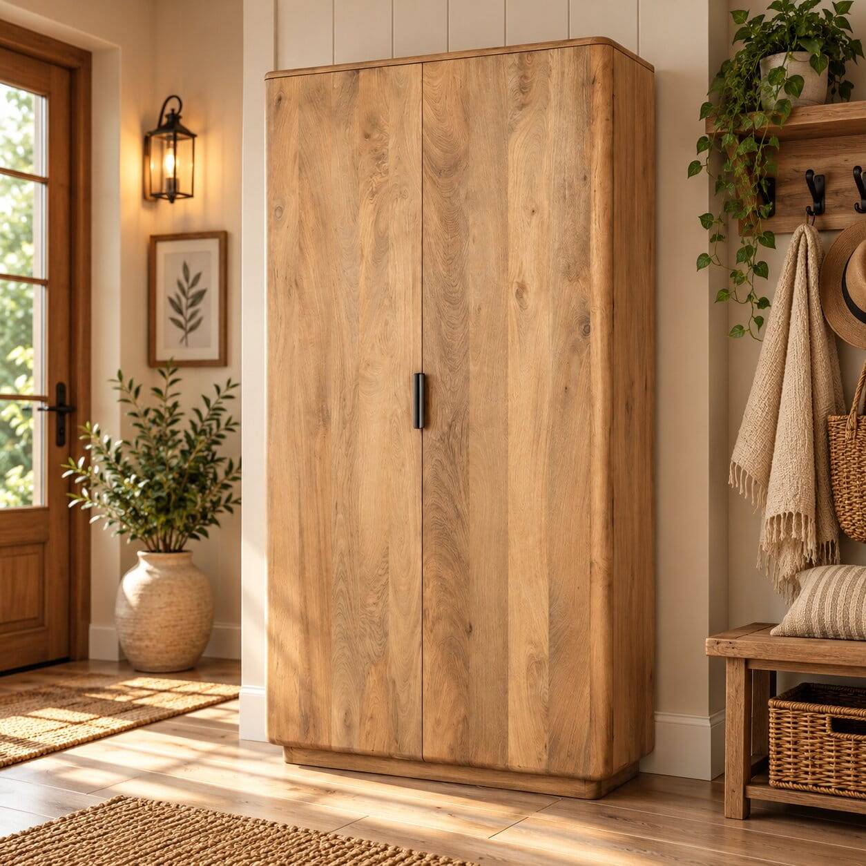 Skandi Kleiderschrank aus Massivholz - Tureeni