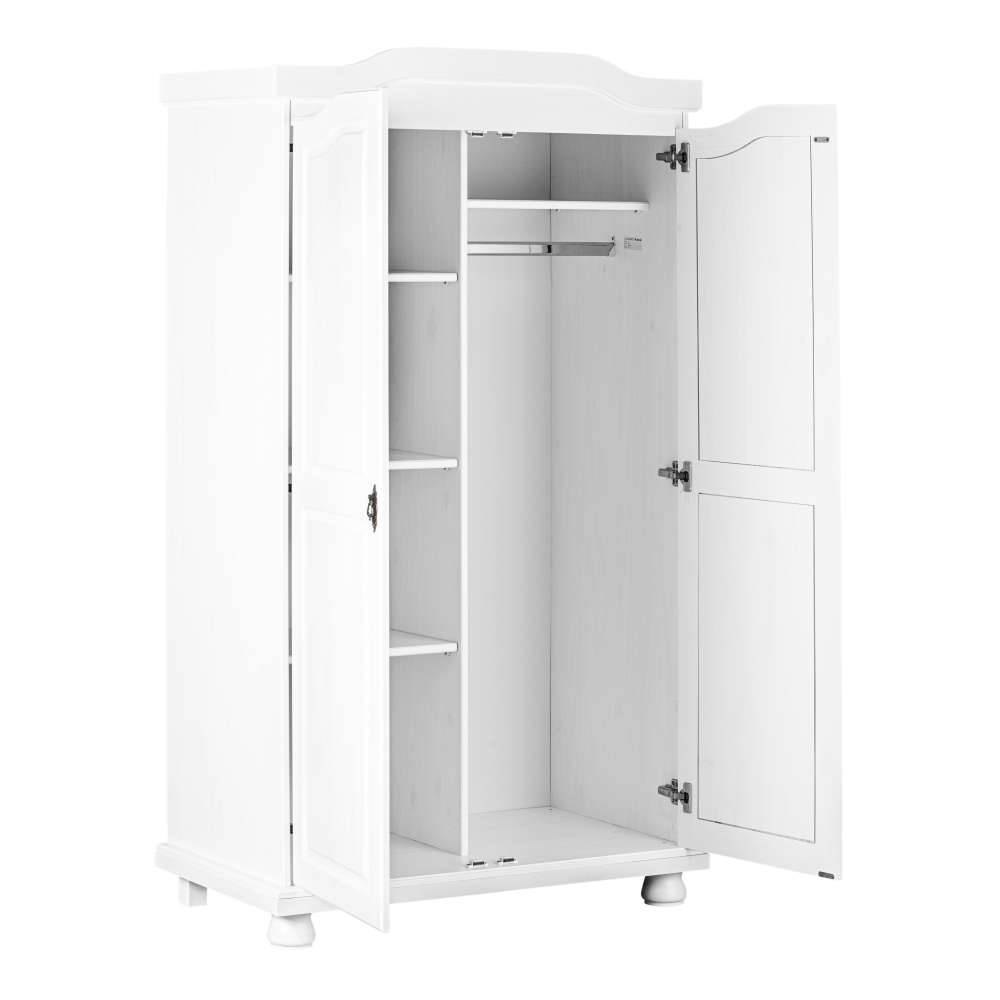 Kleiderschrank Nanini in Weiß