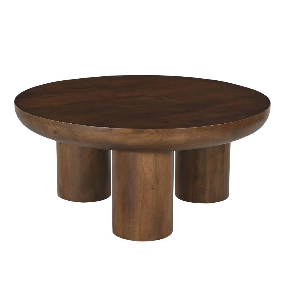 Dunkelbrauner Couchtisch aus Mangoholz - Tanky