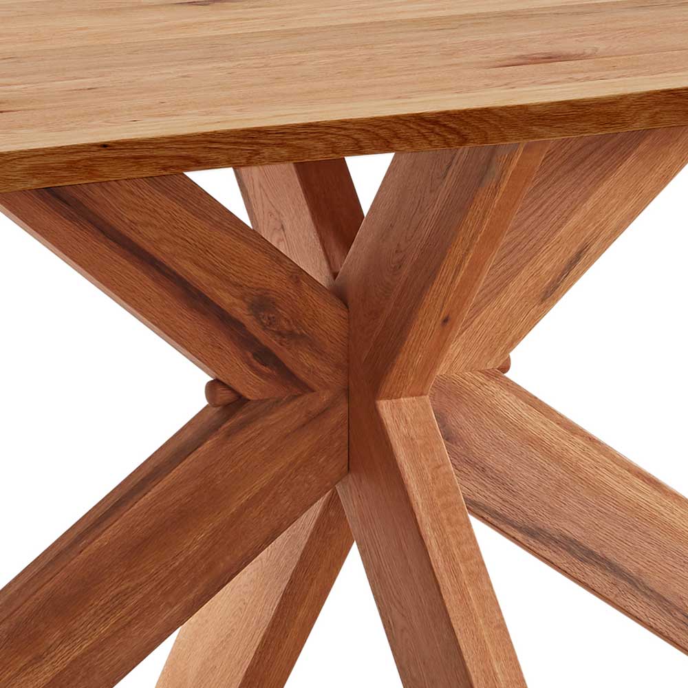 Naturkante Holztisch aus Zerreiche - Serrat