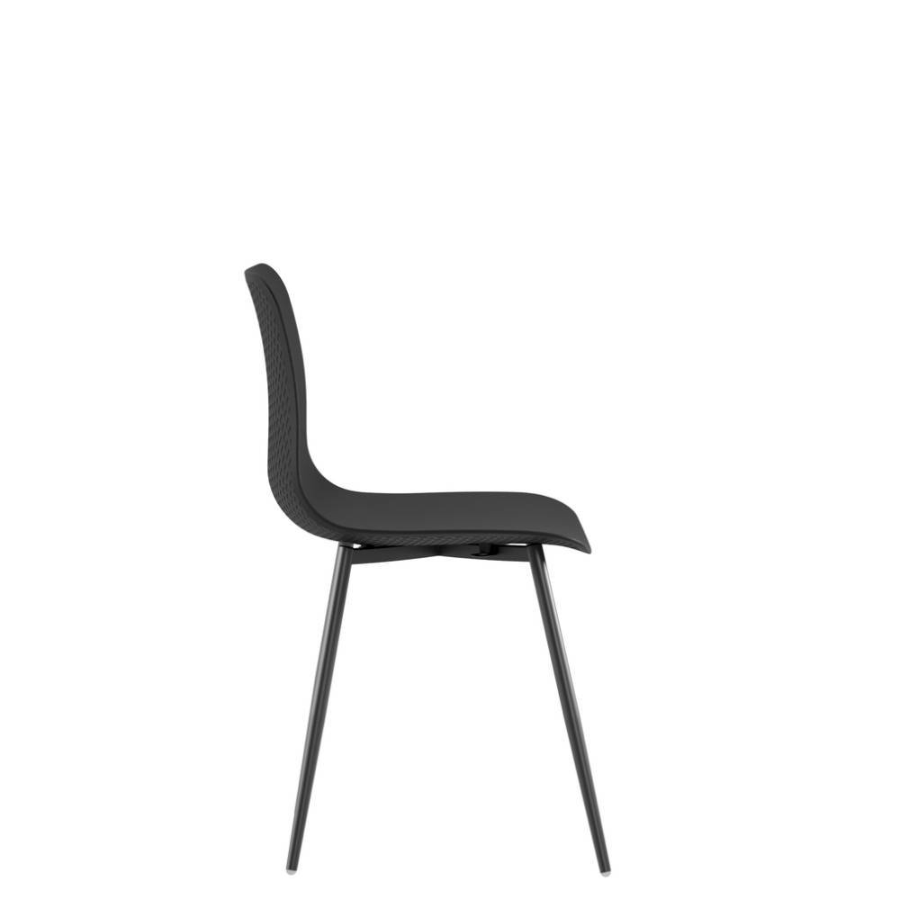 Schalenstühle in Schwarz - Cellja (4er Set)