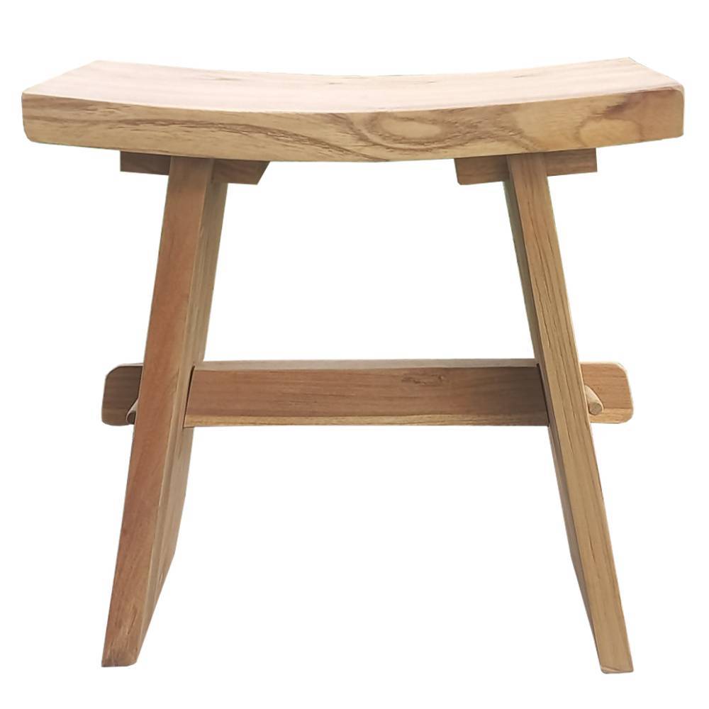 Japandi Holzhocker für Drinnen und Draußen - Ruamantico