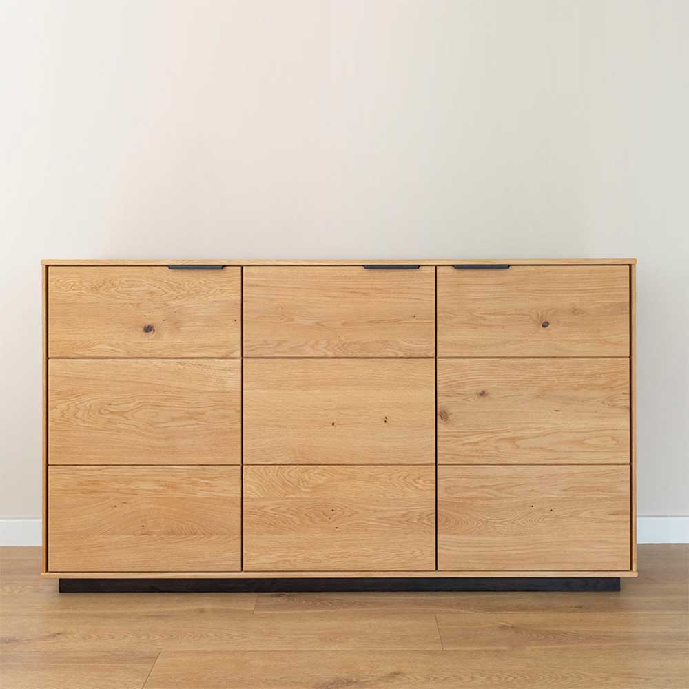 Eichenholz Sideboard mit Sockelgestell - Judita