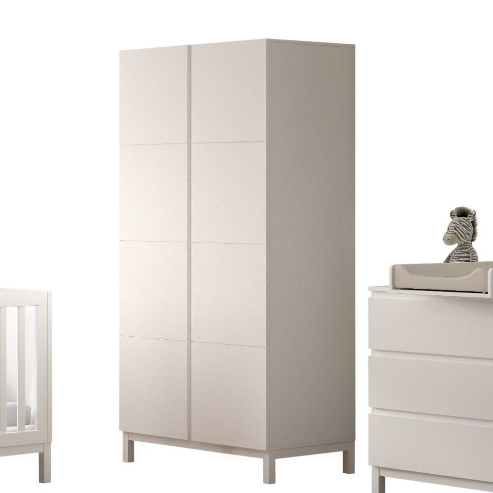 Dreiteiliges Babyzimmermöbel Set mit Bett, Schrank und Wickelkommode – Crocinol
