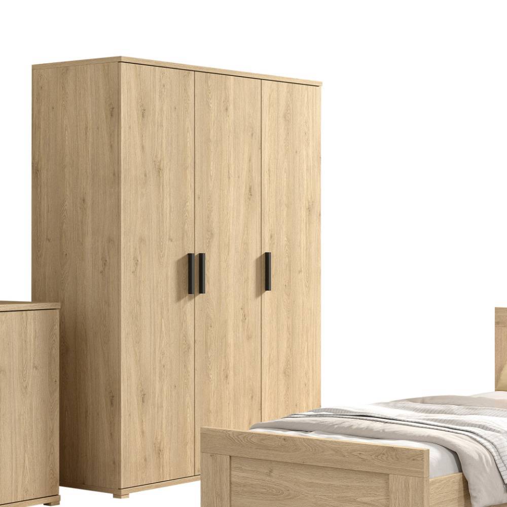 Dreitüriger Kleiderschrank in Eiche-Optik für das Jugendzimmer – Choice