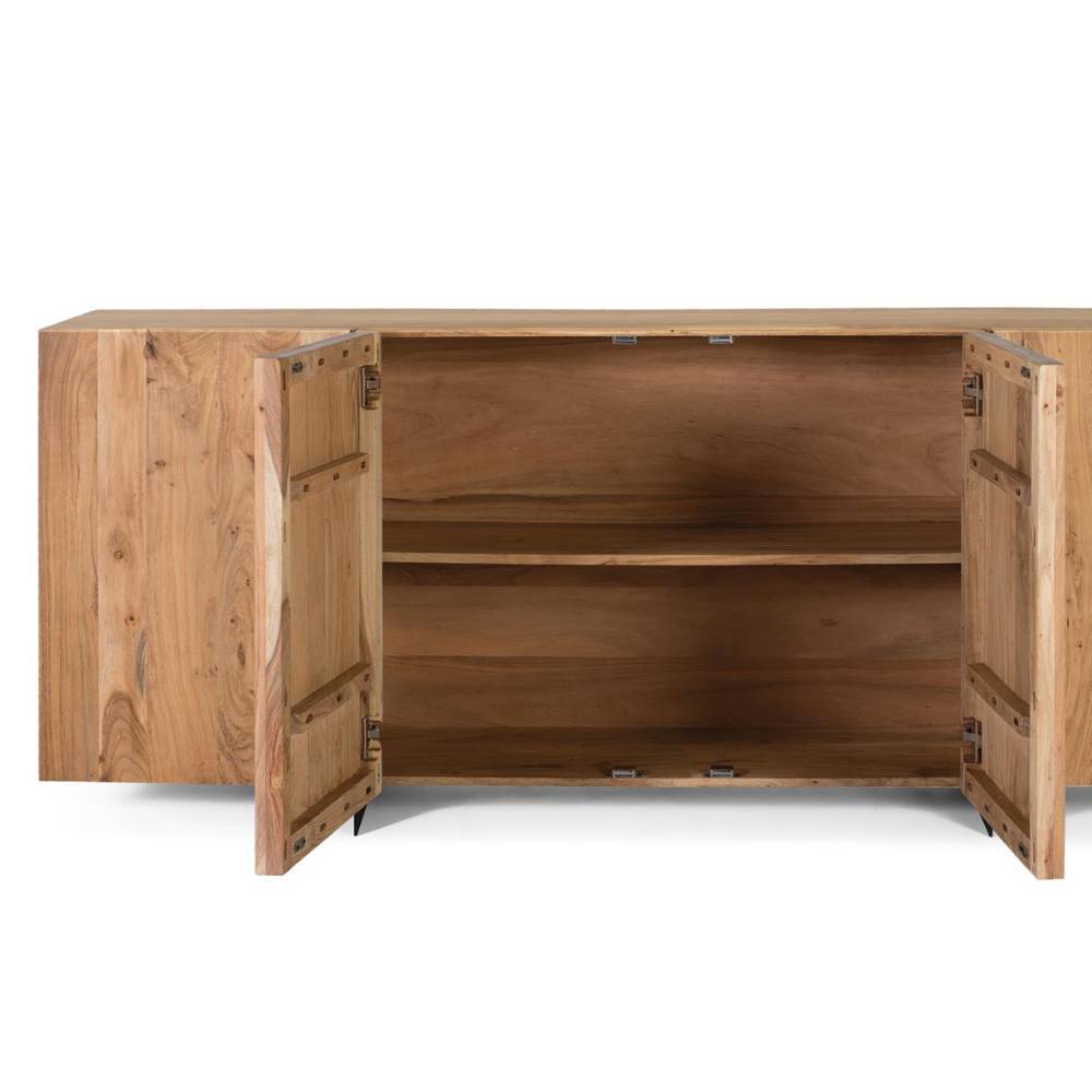 4-türiges Sideboard aus Akazie Massivholz - Nemro