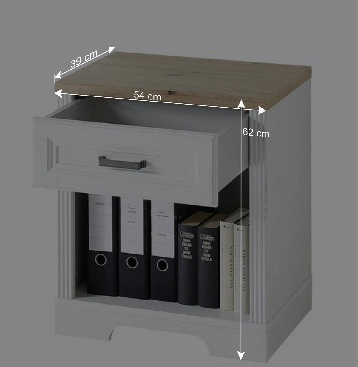 Schreibtisch & Rollcontainer Kombi - Mehady (zweiteilig)