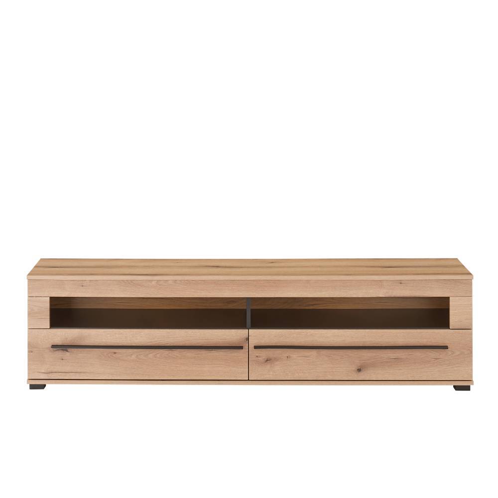 Wohnzimmer TV-Möbel-Set in Eiche - Brocus (vierteilig)