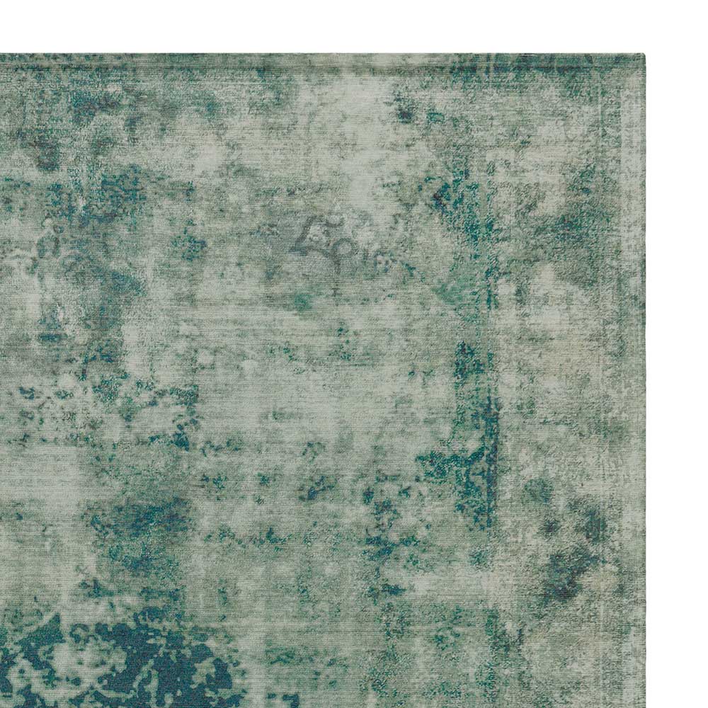 Teppich in verwaschener Optik in Grün Grau - Koprana