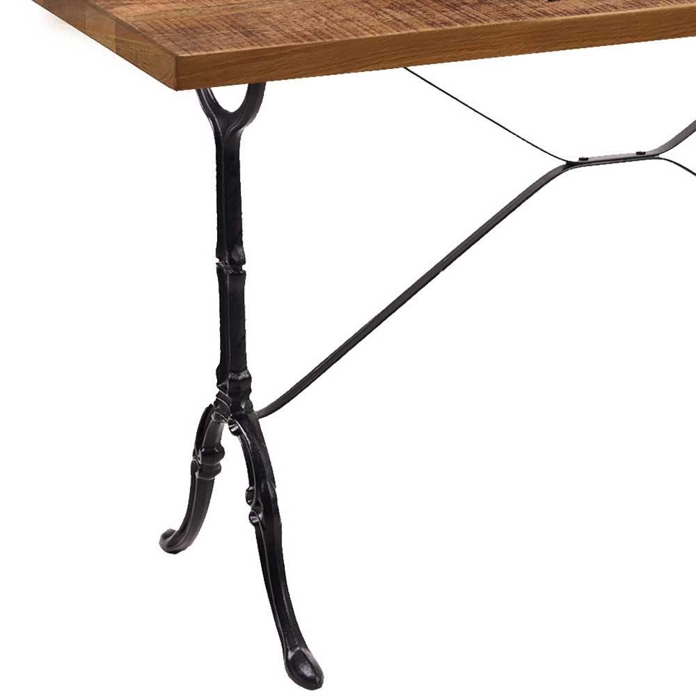 Vintage Design Tisch mit Gusseisen Gestell - Matresca