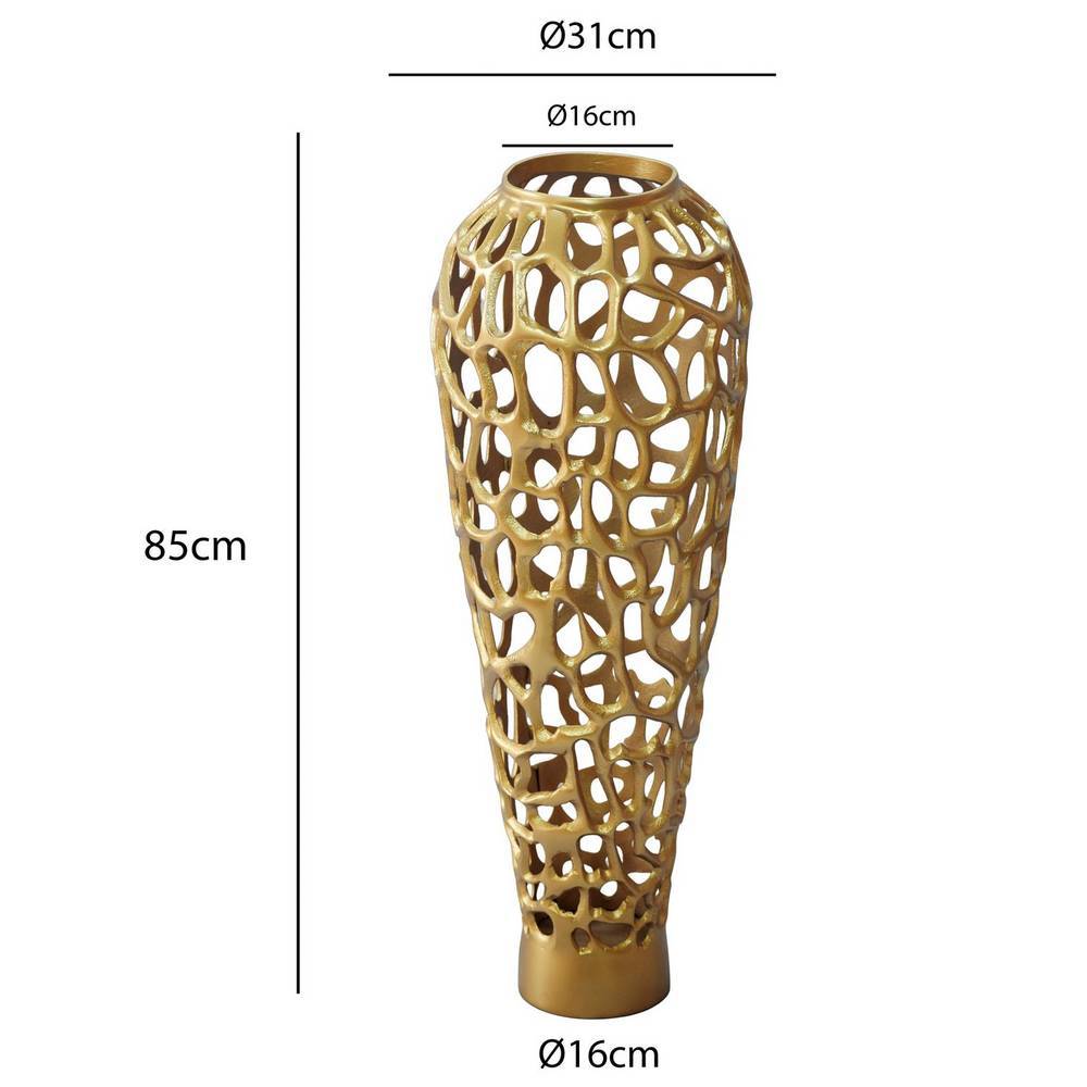 Vase in Goldfarben - Cisanda