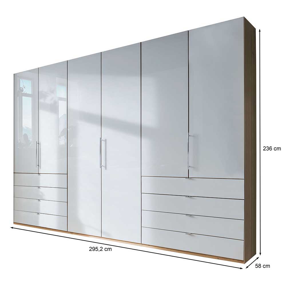Komplettschlafzimmer in Eiche Bianco - Nuetran (vierteilig)
