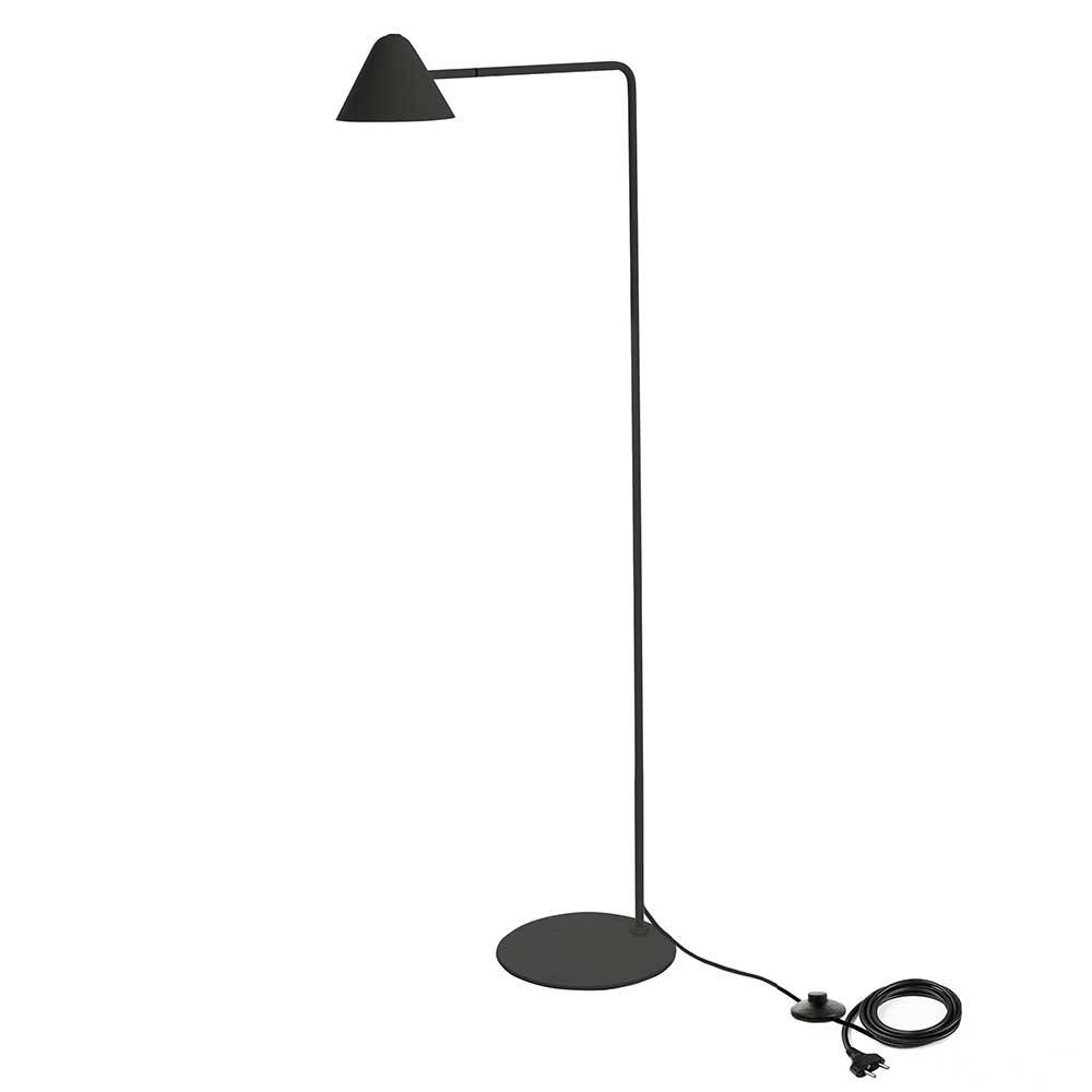 Schwarze Stehlampe mit LED Beleuchtung - Peri