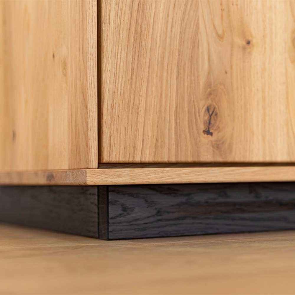 Wohnzimmerschrank aus Eiche und Glas - Masicuri