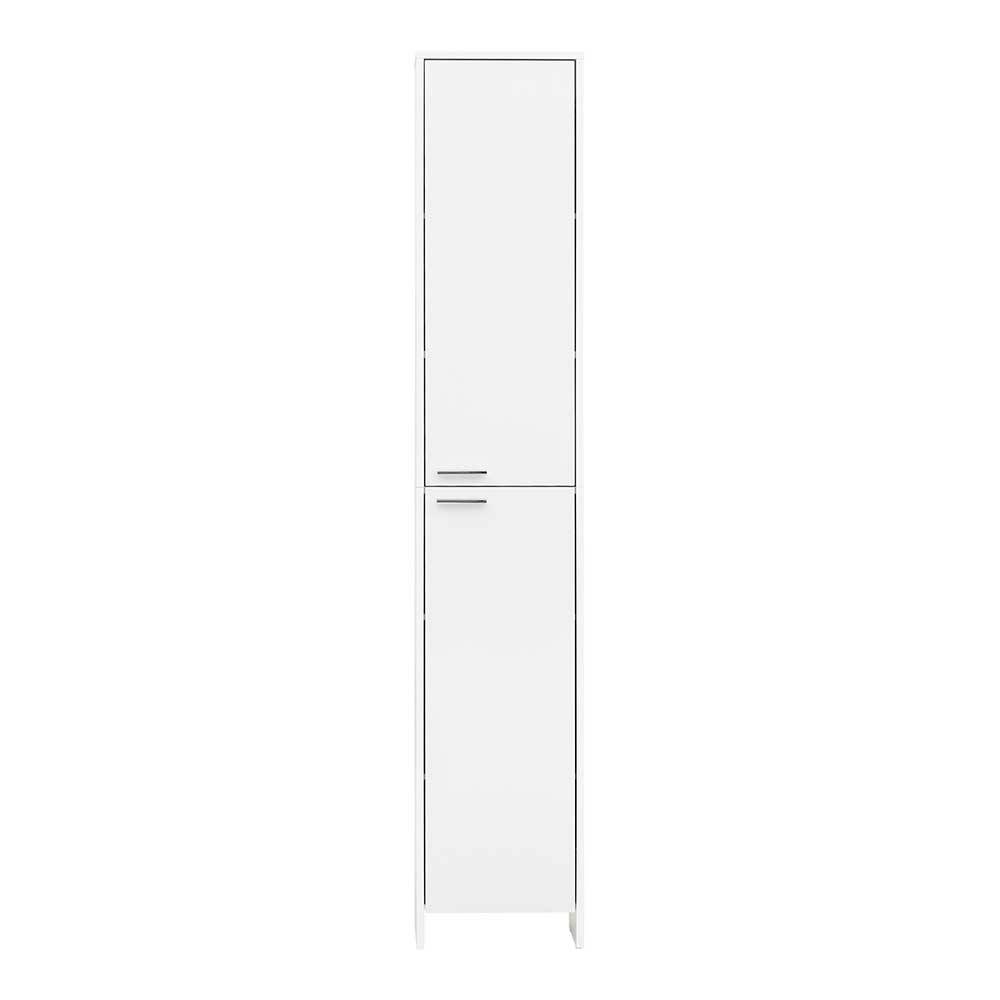 Türen mit Badezimmer-Hochschrank - - cm Weißer 37x198x20 Taipunas zwei