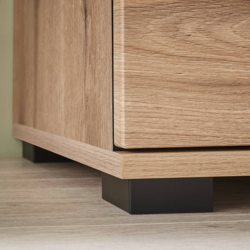 Highboard Vitrine in Eiche Dekor - Brocus