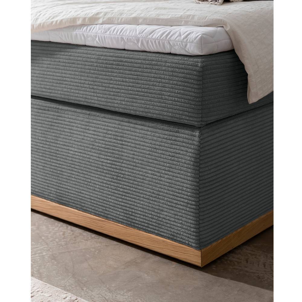Breitcord Boxspringbett mit Wendematratzen H2 H3 - Vicotria