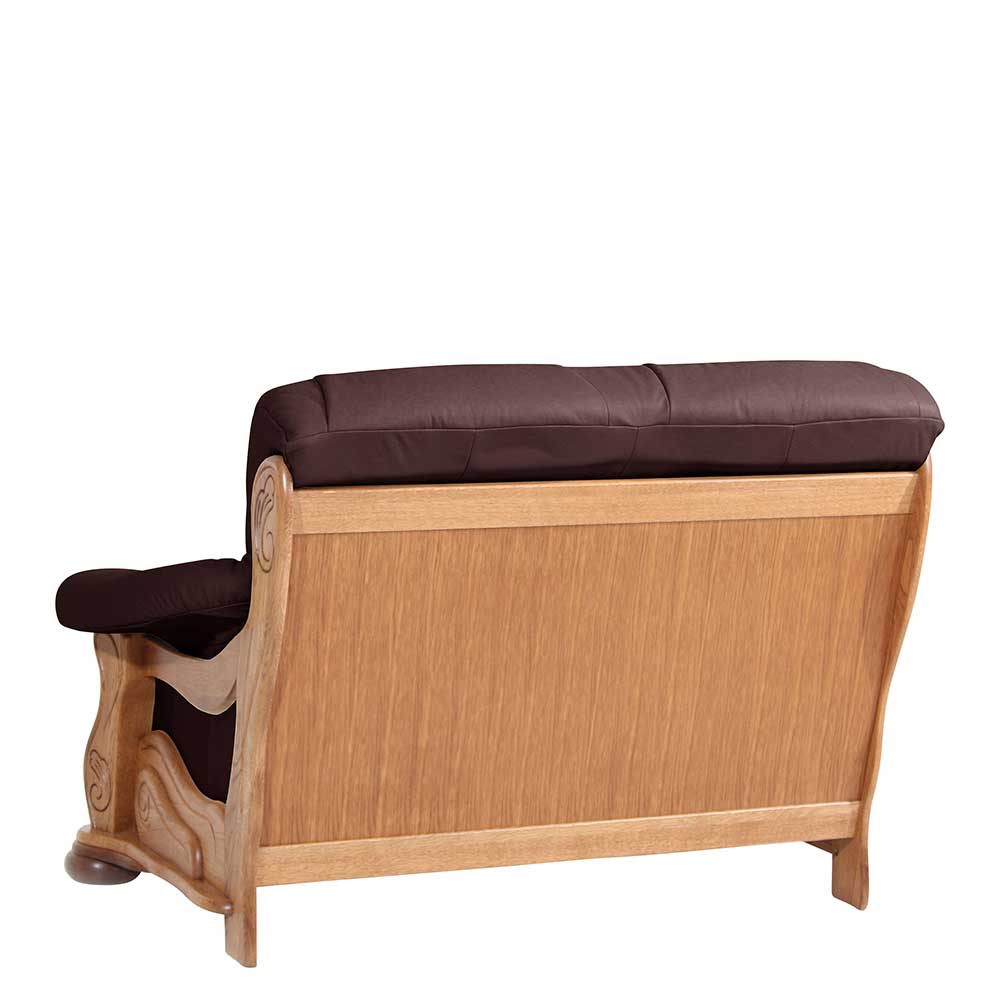 2-Sitzer Federkern-Sofa mit Eichenholzgestell - Chaylin