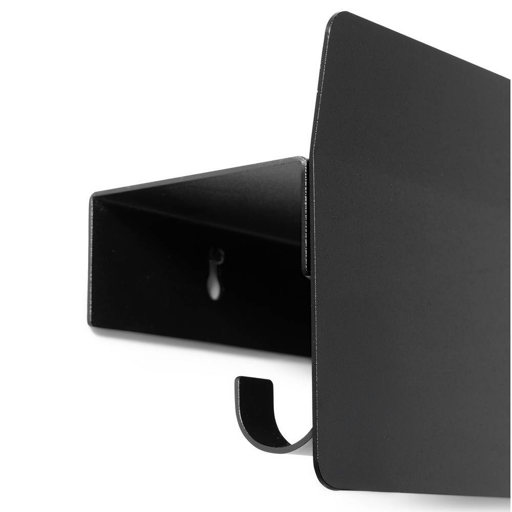 Stahl-Wandgarderobe in Schwarz - Judy