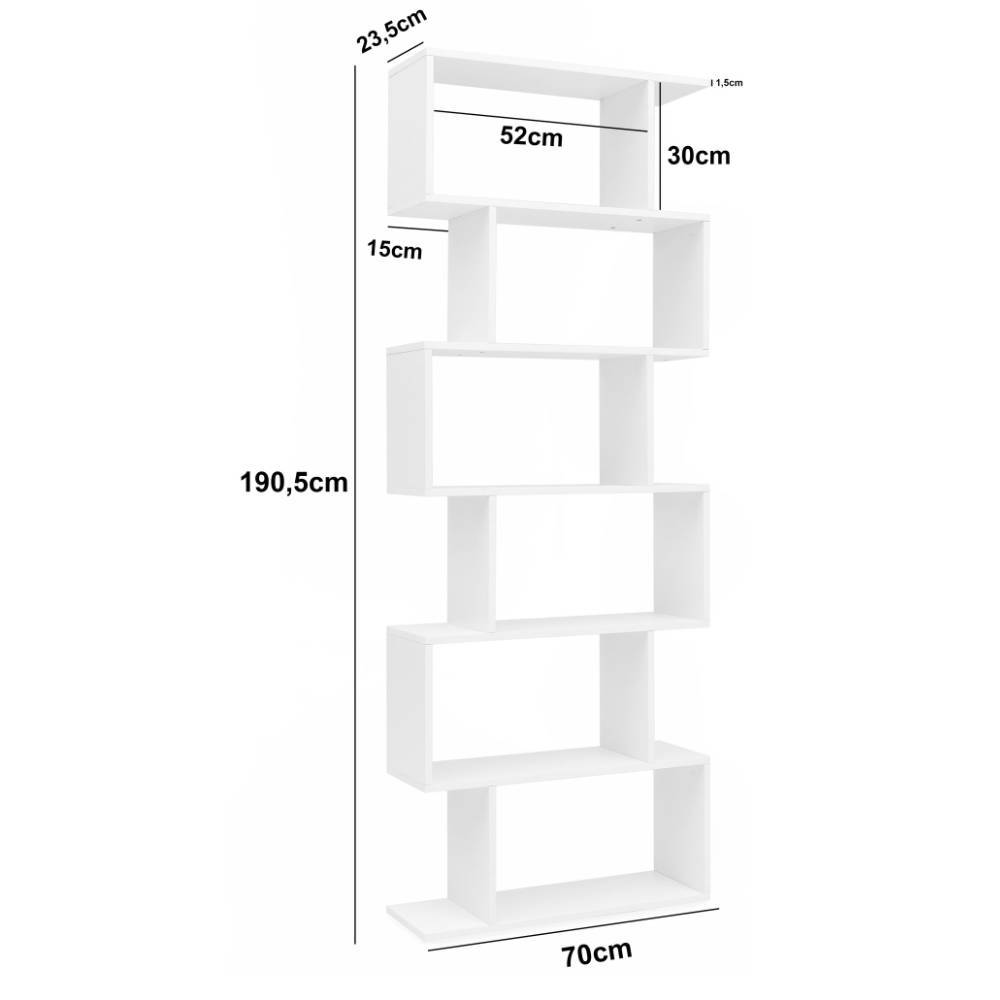 Design-Bücherregal in Weiß - Addictet