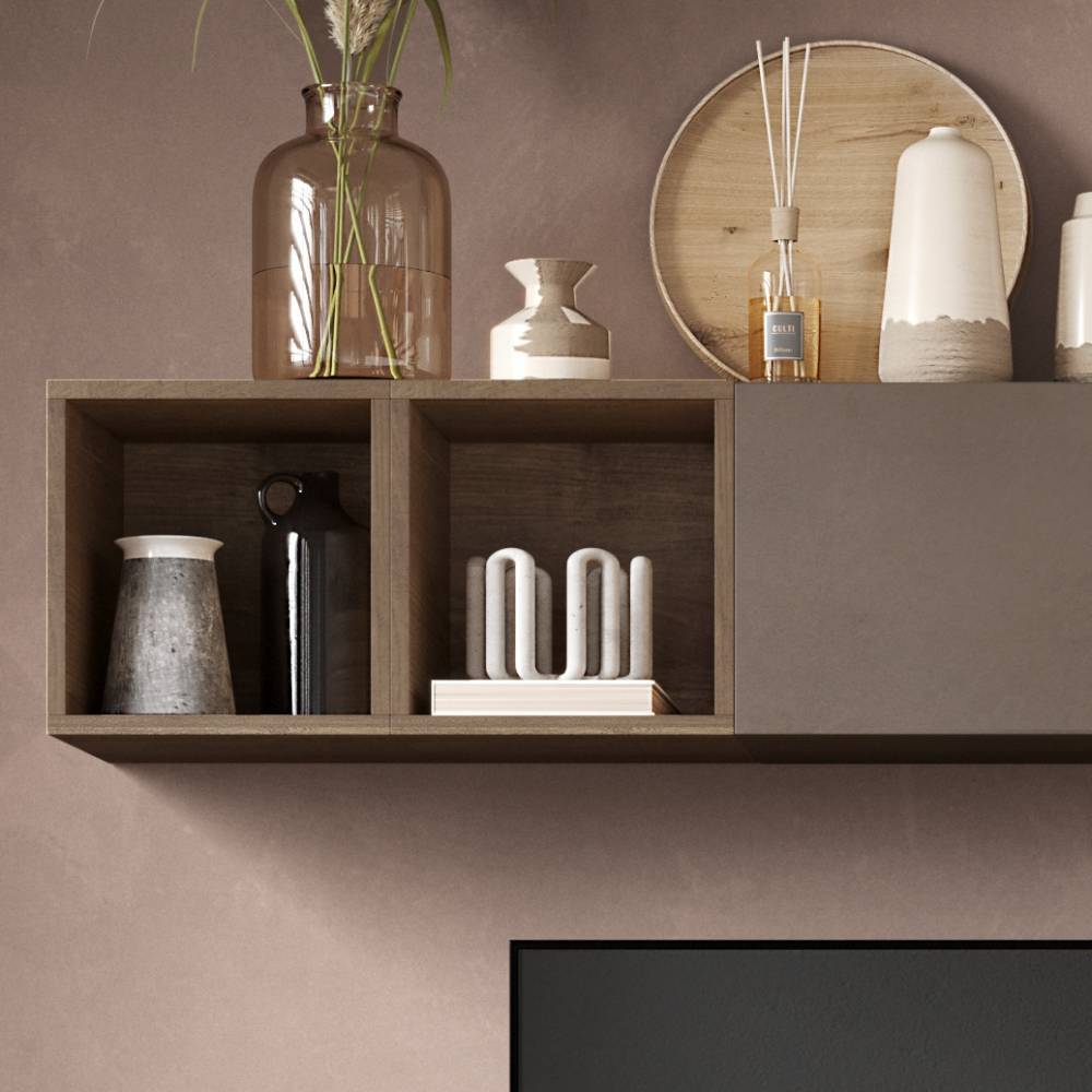 Wohnzimmer-Anbauwand-Möbel Set - Croco (sechsteilig)