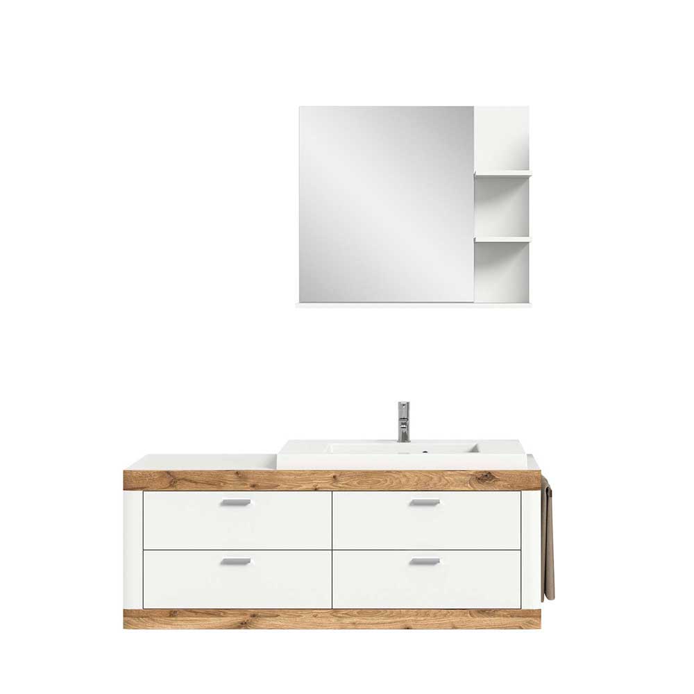 Design Waschtisch & Spiegel mit Regal - Hihat (zweiteilig)