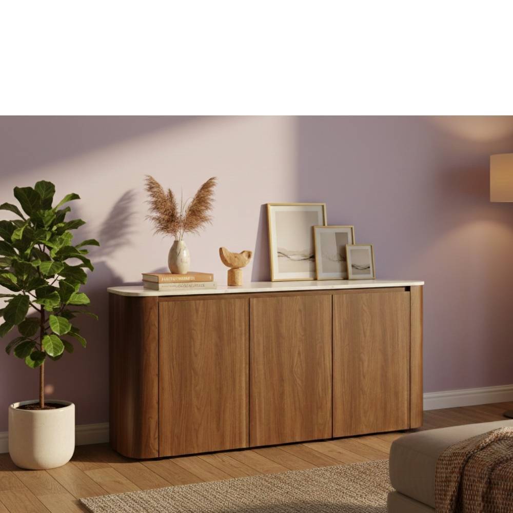 Sideboard in Walnuss Holzoptik - Rondja