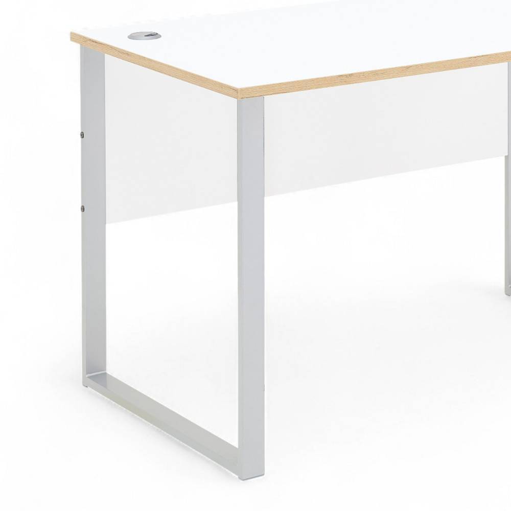 120x73cm Schreibtisch in Weiß - Anesto